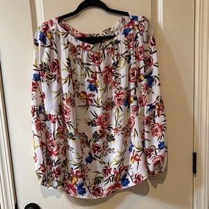 Zac & Rachel Floral Blouse - Red, Blue, Yellow